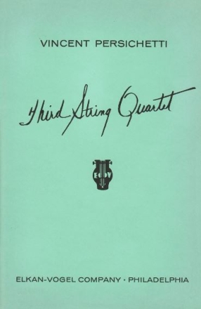 Vincent Persichetti Third String Quartet Streichquartett Studienpartitur
