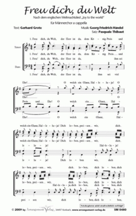 Georg Friedrich Hndel Freu dich, du Welt (vierstimmig) fr SATB Singpartitur