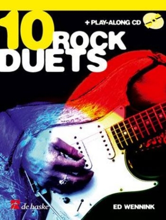 10 Rock Duets (+Playalong CD) f�r E-Gitarre mit opt. 3.Stimme (it) f�r Rhythmusgitarre