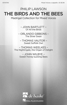 The Birds and the Bees for mixed voices a cappella choral score