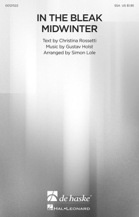 Gustav Holst In the Bleak Midwinter SSA Chorpartitur