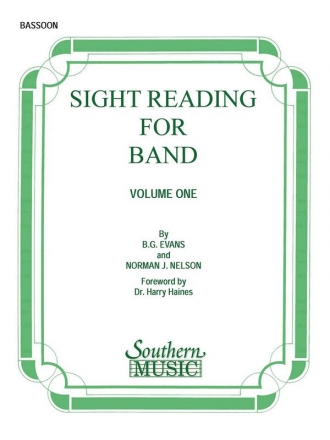 Billy Evans Sight Reading For Band, Bk. 1 (Srb1) Fagott Stimme
