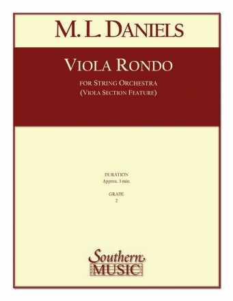 M.L. Daniels Viola Rondo Streichorchester Partitur + Stimmen