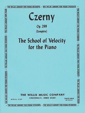 Carl Czerny School Of Velocity Op.299 Klavier Buch