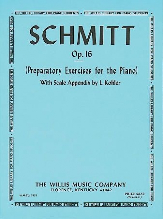 Schmitt Preparatory Exercises Klavier Buch