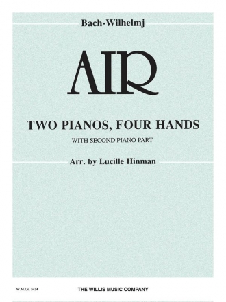 Johann Sebastian Bach Air (on a G String) Klavier Blatt