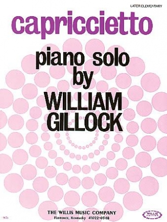 William Gillock Capriccietto Klavier Blatt