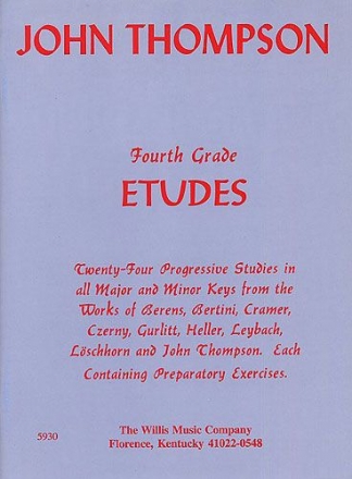 John Thompson Fourth Grade Etudes for piano