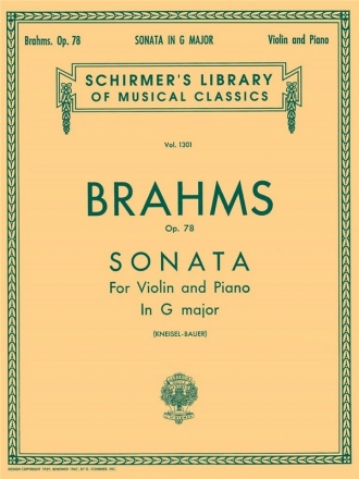 Johannes Brahms, Sonata For Violin And Piano In G Major Op.78 Violine und Klavier Buch