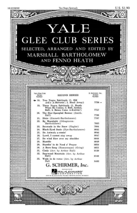 Traditional, Two Negro Spirituals TTBB Chorpartitur