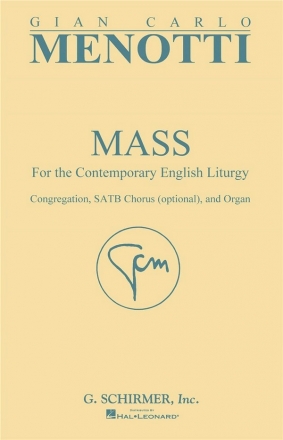 Gian Carlo Menotti, Mass for the Contemporary SATB Chorpartitur