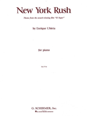 Enrique Ubieta, New York Rush Klavier Buch