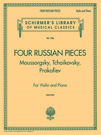 Four Russian Pieces Violine und Klavier Buch