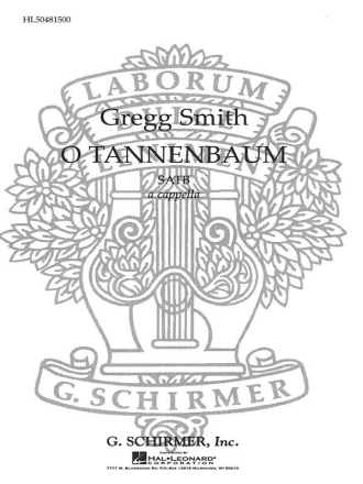Traditional, O Tannenbaum SATB a Cappella Chorpartitur