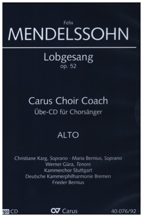 Lobgesang op.52 - Chorstimme Alt  Playalong-CD
