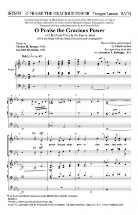 Lloyd Larson, O Praise the Gracious Power SATB Chorpartitur