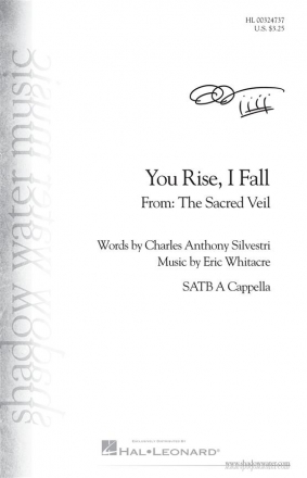 Eric Whitacre, You Rise, I Fall SATB divisi Choral Score