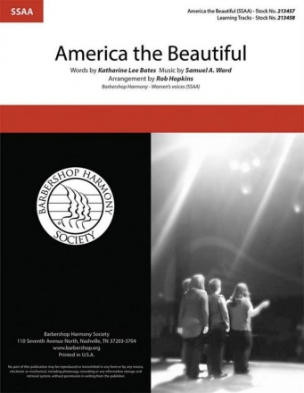 America, the Beautiful SSAA a Cappella Choral Score