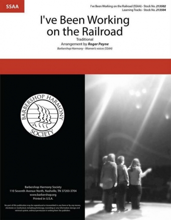 I've Been Working on the Railroad SSAA a Cappella Choral Score