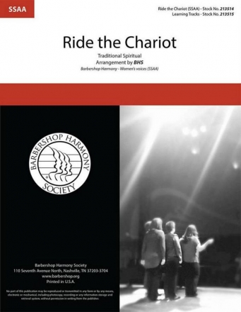 Ride the Chariot SSAA a Cappella Choral Score