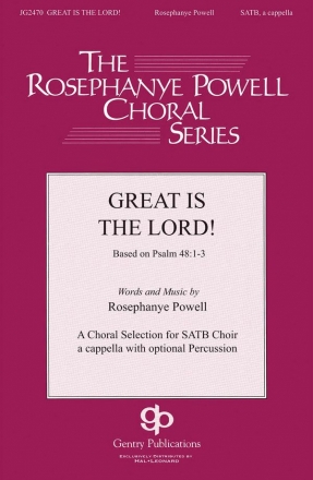 Rosephanye Powell, Great Is the Lord SATB a Cappella Chorpartitur