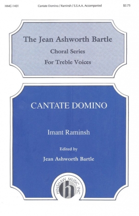 Imant Raninsh, Cantate Domino SSAA, Keyboard Chorpartitur