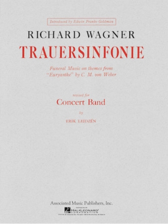 Richard Wagner, Trauersinfonie For Concert Band Concert Band Partitur