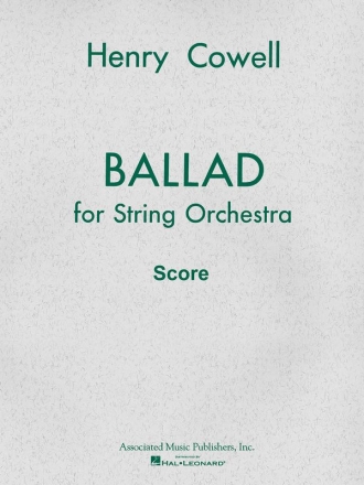 Henry Cowell, Ballad (1954) Orchestra Partitur