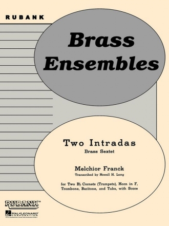 2 Intradas for brass sextet score and parts