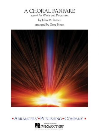 John Rutter, A Choral Fanfare Concert Band Partitur