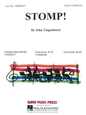 John Tatgenhorst, Stomp! Concert Band Partitur + Stimmen