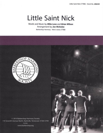 Little Saint Nick TTBB a Cappella Chorpartitur
