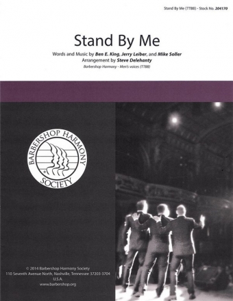 Stand by Me TTBB a Cappella Chorpartitur
