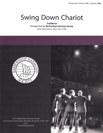 Swing Down Chariot TTBB a Cappella Chorpartitur