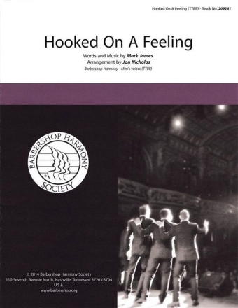 Hooked on a Feeling TTBB a Cappella Chorpartitur
