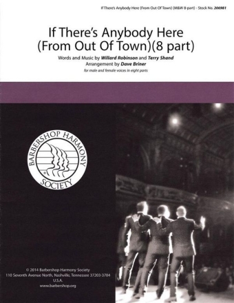 If There's Anybody Here SATB a Cappella Chorpartitur