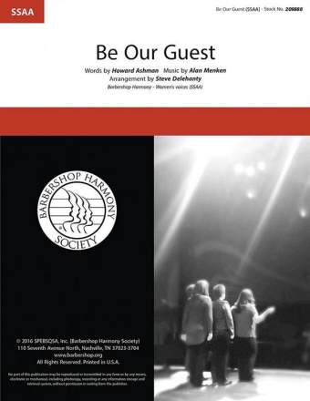 Be Our Guest SSAA a Cappella Chorpartitur