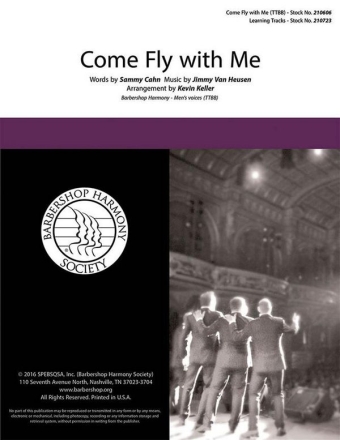 Come Fly with Me TTBB a Cappella Chorpartitur