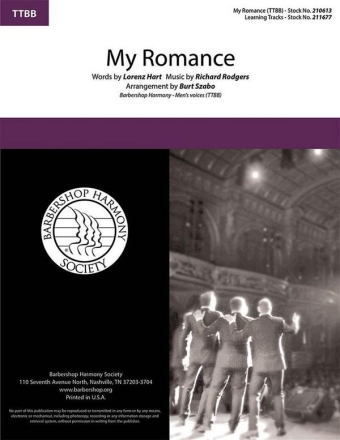 My Romance TTBB a Cappella Chorpartitur
