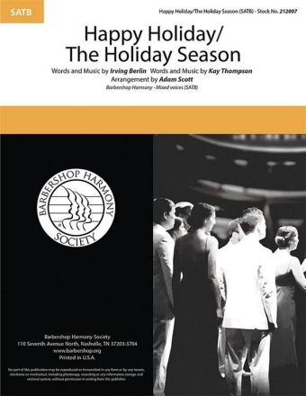Happy Holiday/The Holiday Season SATB a Cappella Chorpartitur