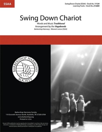 Swing Down Chariot SSAA a Cappella Chorpartitur