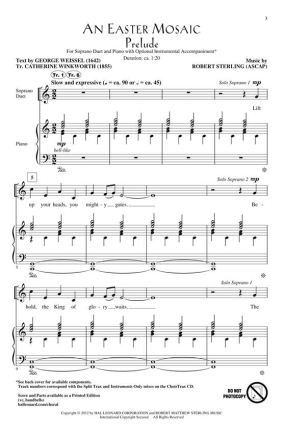 Robert Sterling, An Easter Mosaic Chor Partitur + Stimmen