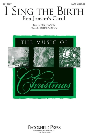 John Purifoy, I Sing the Birth SATB Chorpartitur