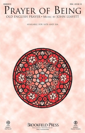 John Leavitt, Prayer of Being SSA Chorpartitur