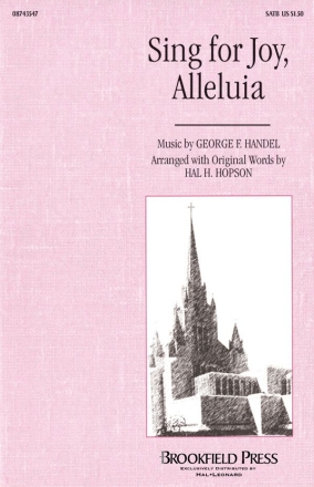 Georg Friedrich Hndel, Sing for Joy, Alleluia SATB Chorpartitur