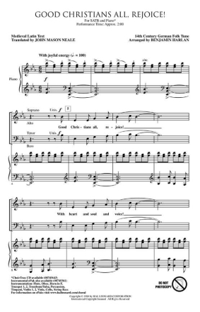 Good Christians All, Rejoice! Instrumental Pak Buch