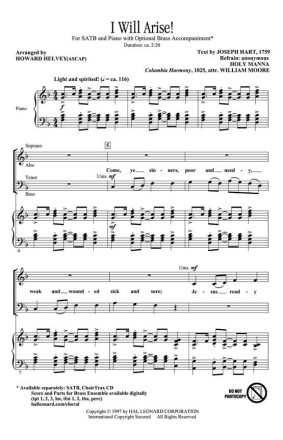 Joseph Hart_William Moore, I Will Arise! Chor CD