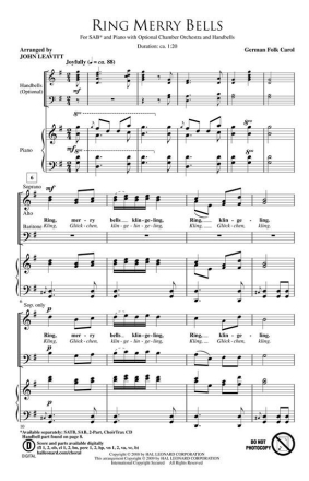 Ring Merry Bells SAB Chorpartitur