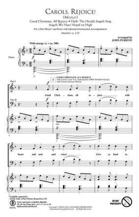 Carols, Rejoice! 2-Part Choir Chorpartitur