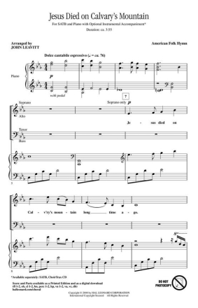 Jesus Died on Calvary's Mountain Chamber Orchestra Buch